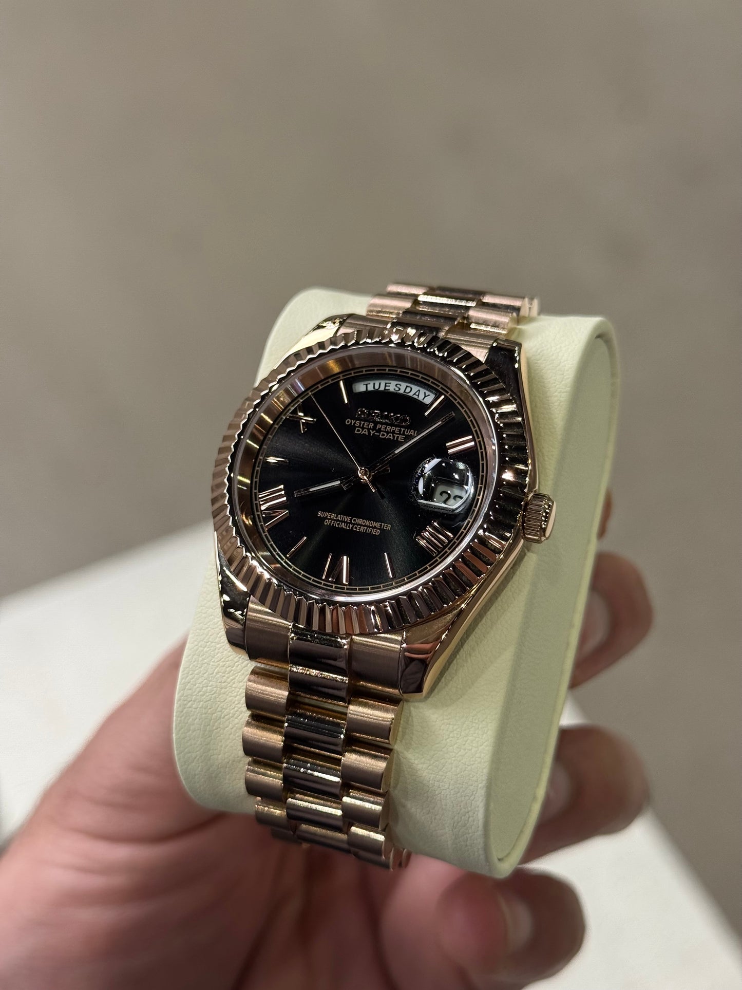 Golden Roman Numeral Dial