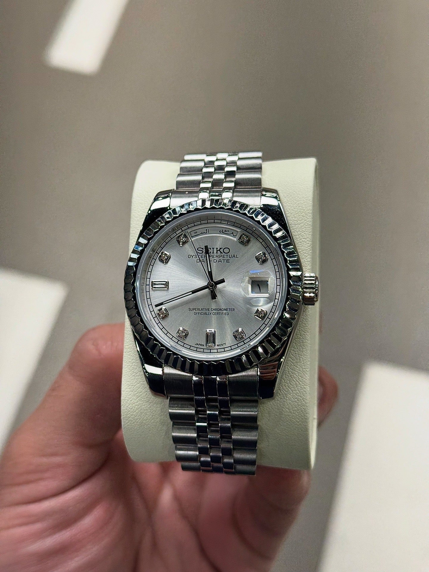 Pearl White Diamond Dial