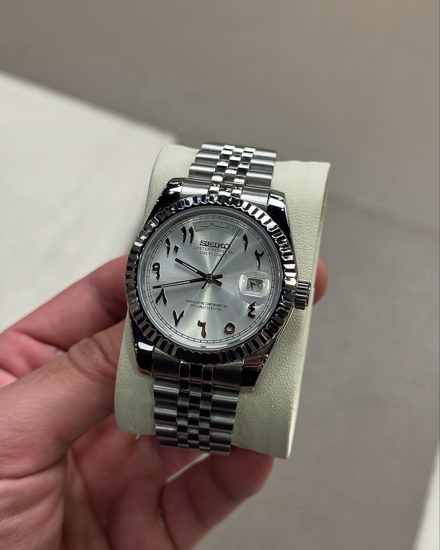 Platinum Arabic Dial