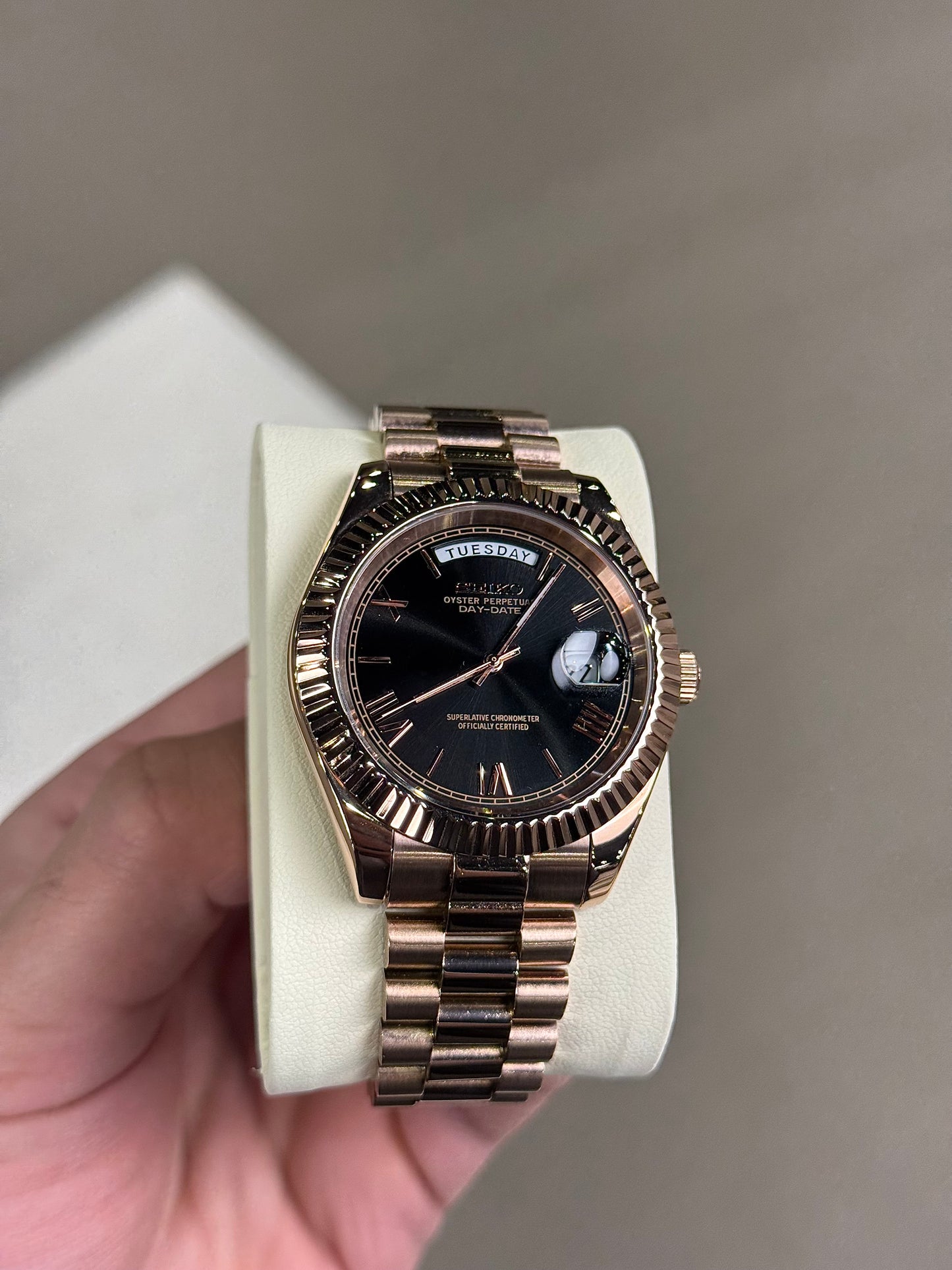 Golden Roman Numeral Dial