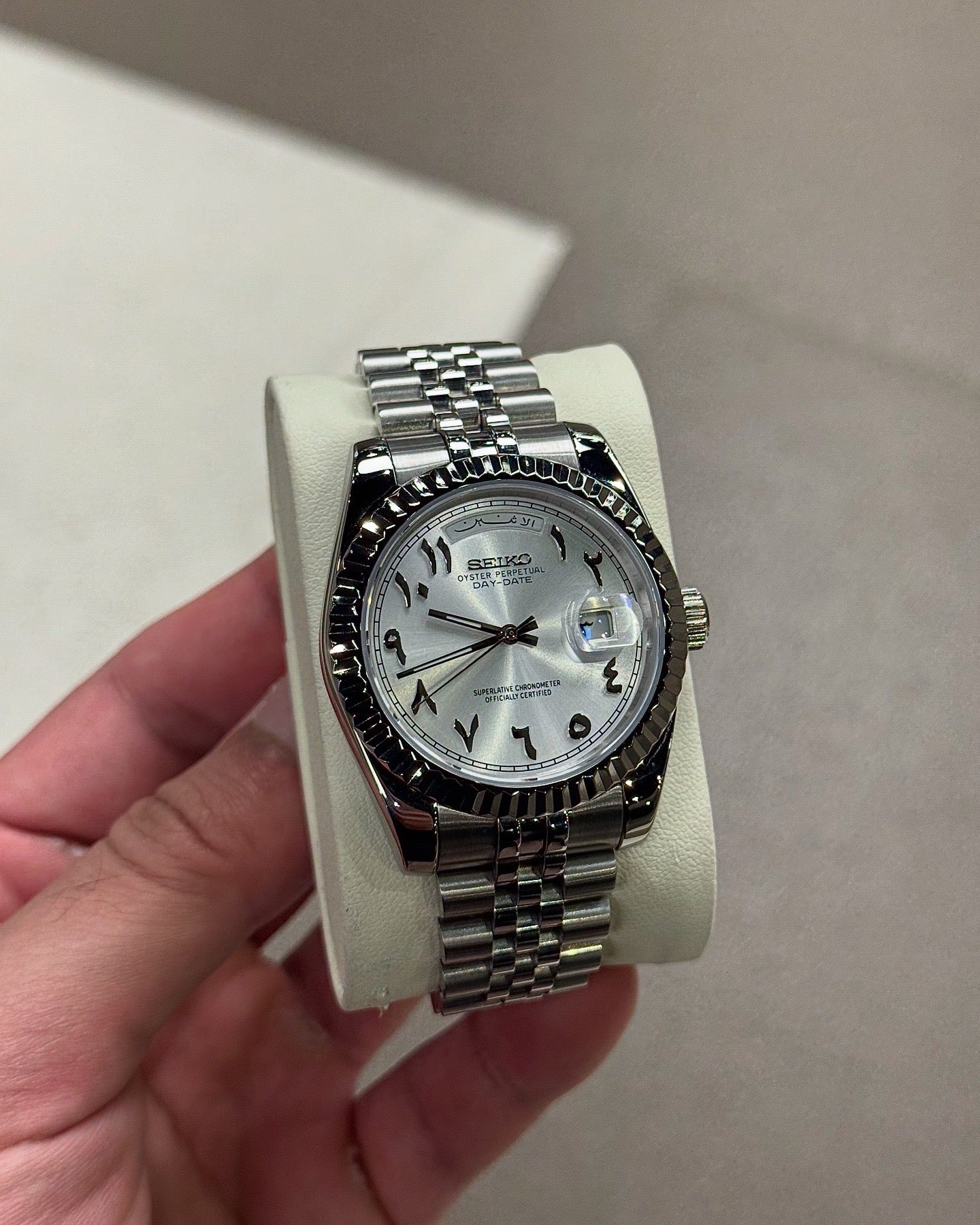 Platinum Arabic Dial