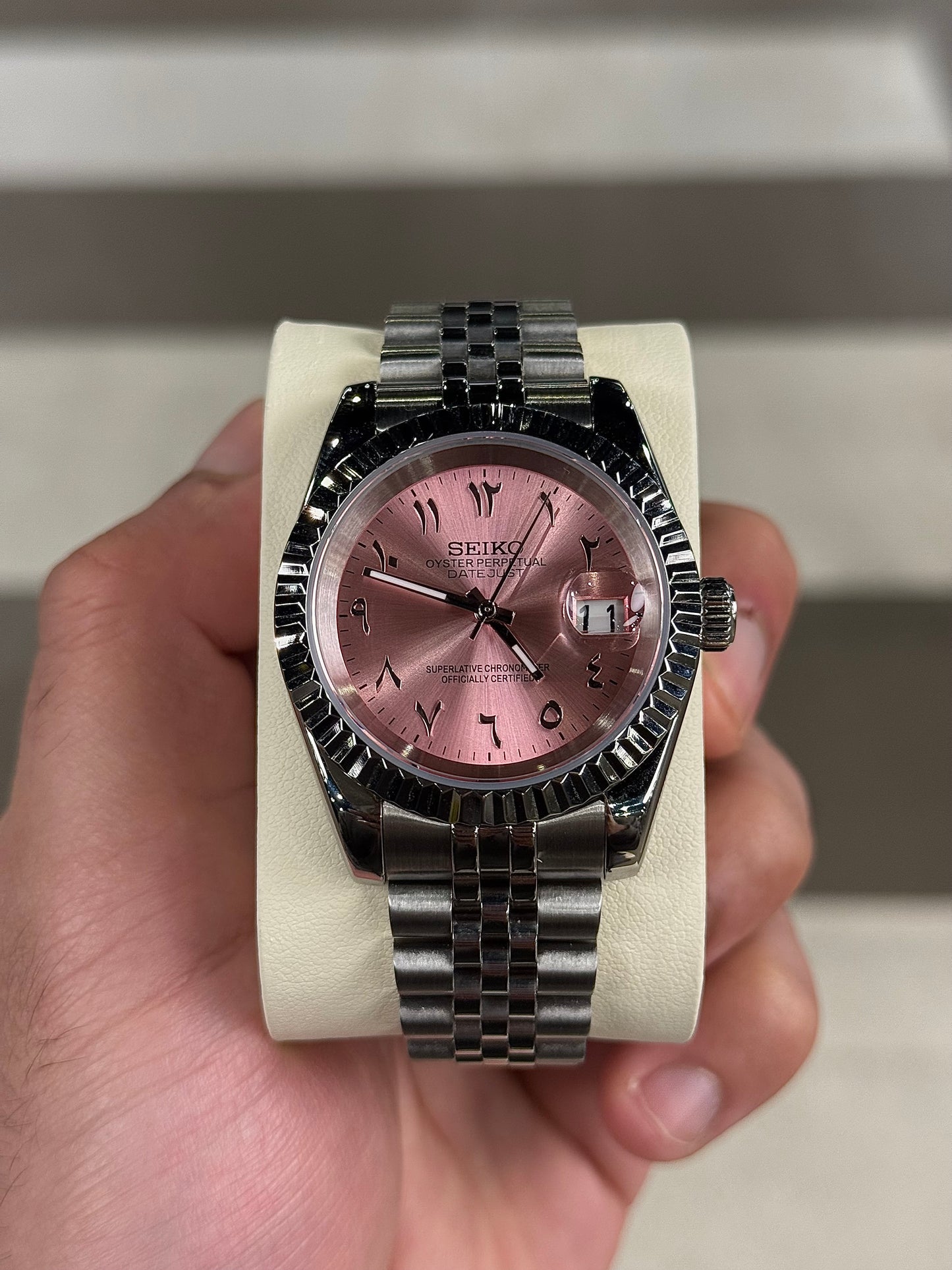 Baby Pink Arabic Dial1