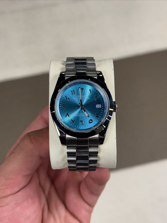 Sky blue Arabic Dial