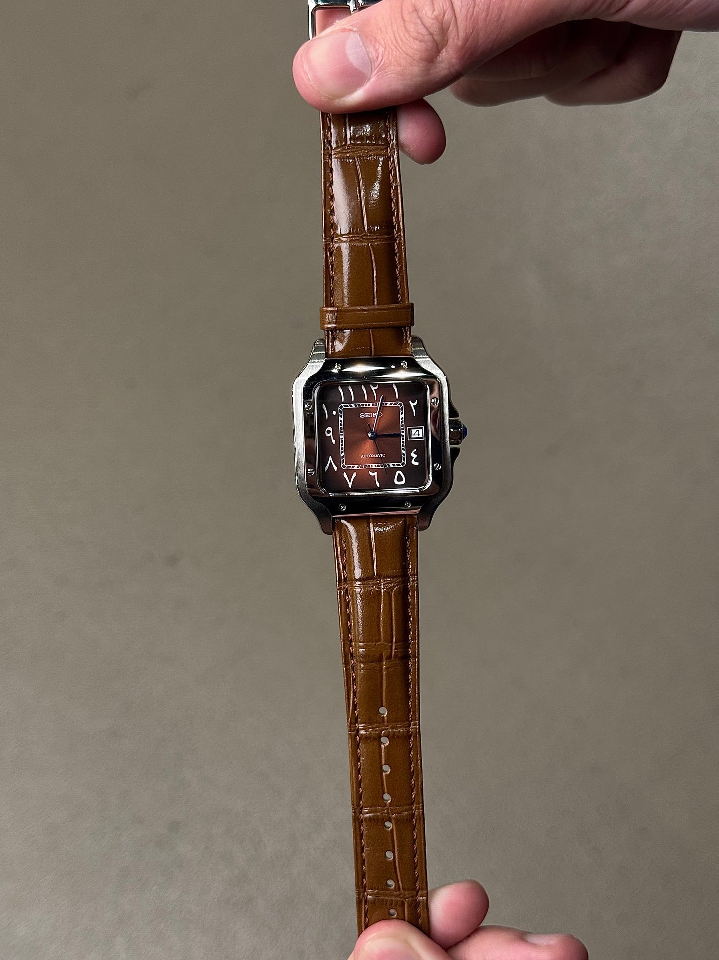 Mocha Royale Arabic Leather Strap