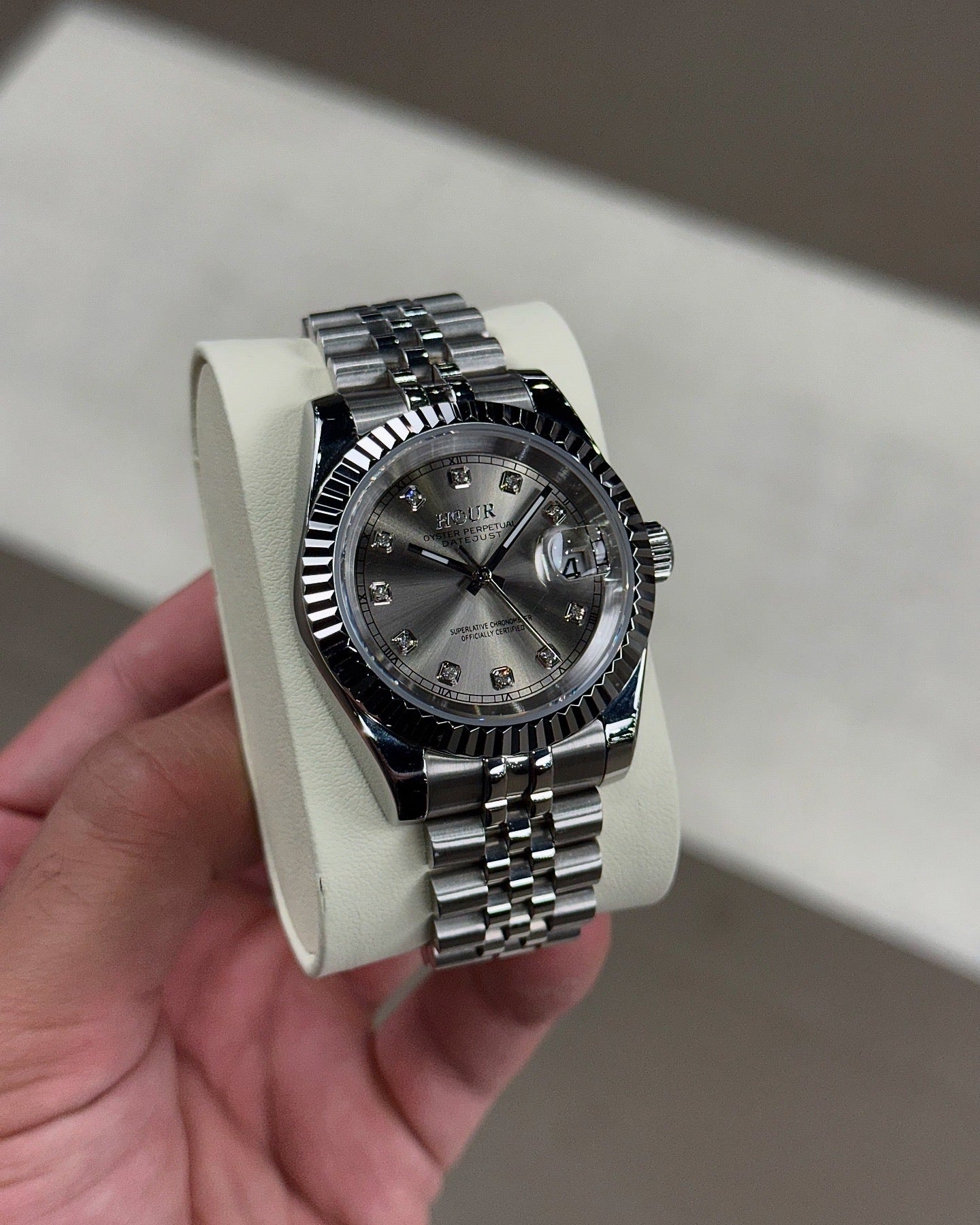 Chrome Diamond Dial