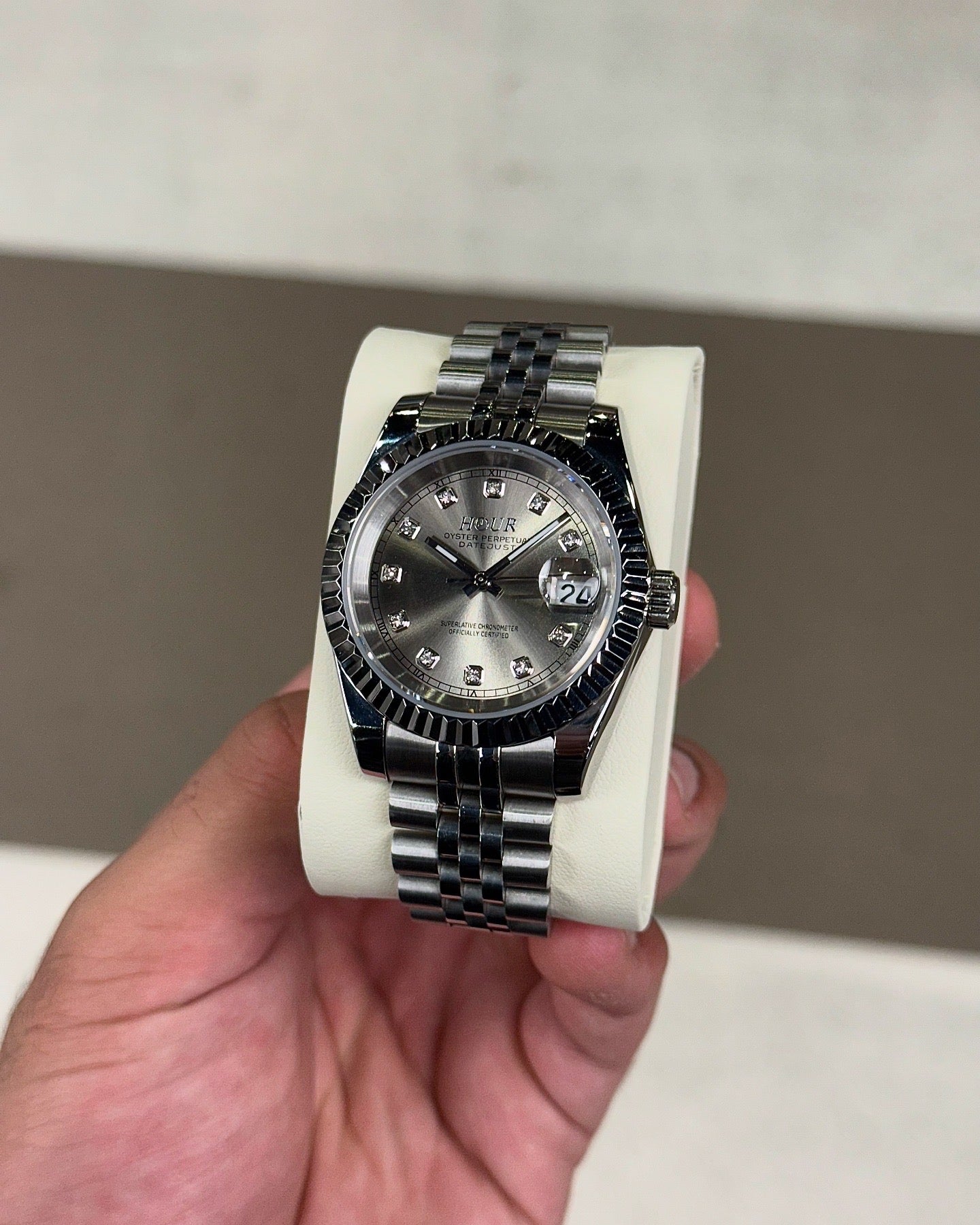 Chrome Diamond Dial